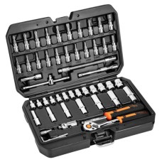Набір інструментів Neo Tools 73шт, 1/2", 1/4", CrV, кейс (10-054)