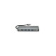 Концентратор VEGGIEG USB-C 9-in-1 USB-C + 4xUSB 3.0 + 2xHDMI + VGA + SD/TF + RJ45 0.1m silver (TC12)