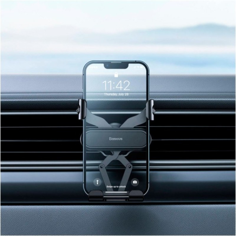 Універсальний автотримач Baseus Stable Gravitational Car Mount Lite (Air Outlet Version) (SUWX010001)