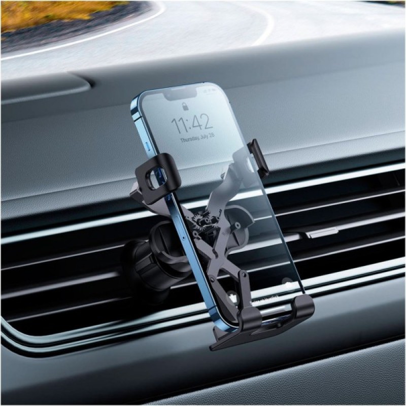 Універсальний автотримач Baseus Stable Gravitational Car Mount Lite (Air Outlet Version) (SUWX010001)