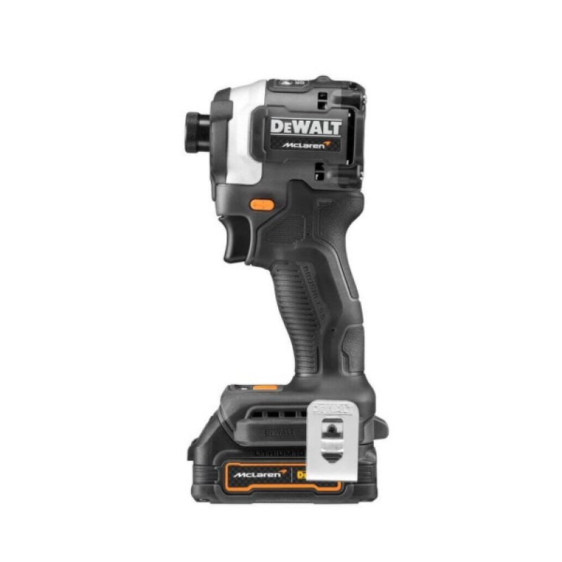 Шуруповерт DeWALT McLaren F1, XR Li-Ion PowerStack 18 В, 2x1.7Ah GFN блок, 206 Нм, TSTAK (DCF85ME2GT)