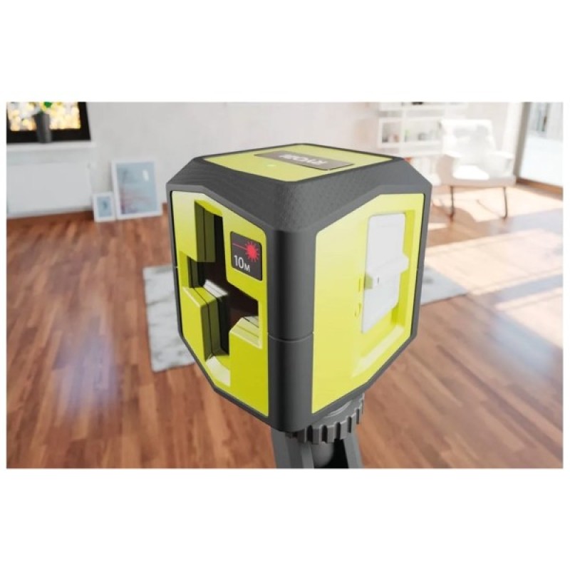Лазерний нівелір Ryobi RBCLLR1 до 10м, перехресний, червоний промінь (5133004863)