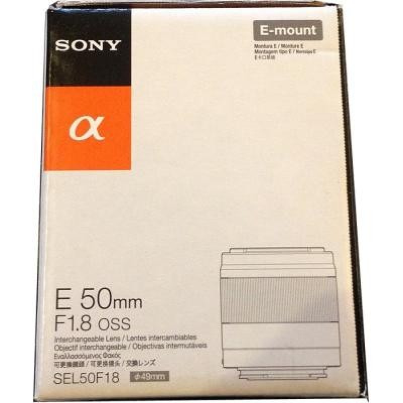 Об'єктив Sony 50mm f/1.8 Black for NEX (SEL50F18B.AE)