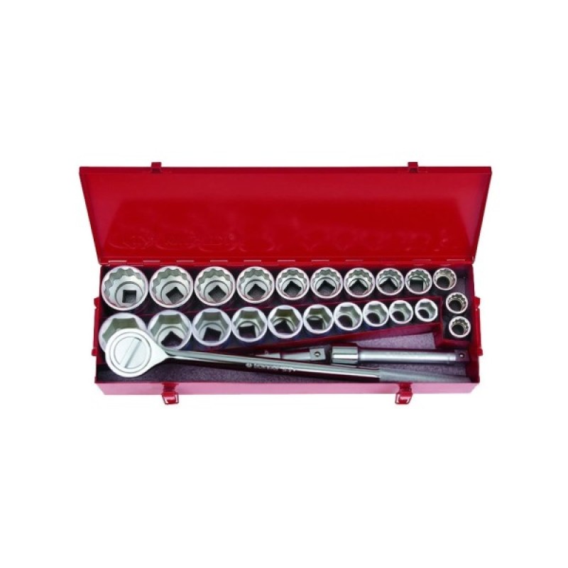 Набір інструментів KING TONY 3/4" 25 шт. 22-50 мм 7/8"-2" (шестигранних, 12-гранних) (6325CR01)