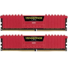 Модуль пам'яті для комп'ютера DDR4 16GB (2x8GB) 3200 MHz Vengeance LPX Red Corsair (CMK16GX4M2B3200C16R)