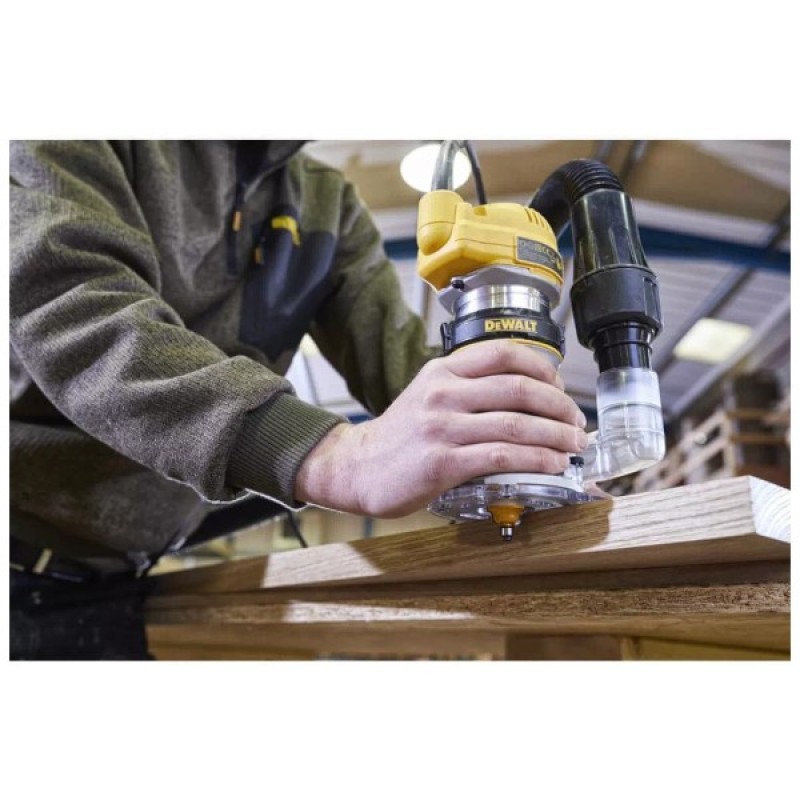 Фрезер DeWALT 900 Вт, 16000 - 27000 об/хв, цанга 8 мм, 4.4 кг (D26200)