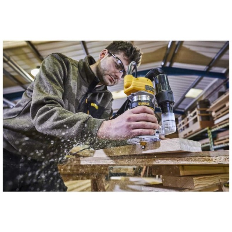 Фрезер DeWALT 900 Вт, 16000 - 27000 об/хв, цанга 8 мм, 4.4 кг (D26200)