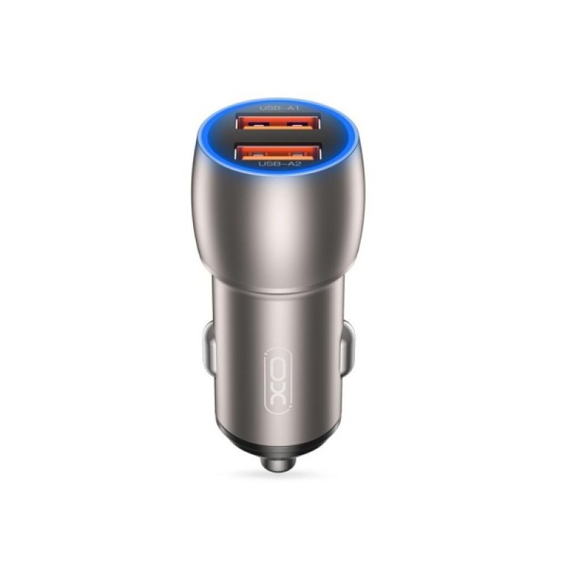 Зарядний пристрій XO 2xUSB QC3.0 36W + cable USB to Micro 5P black (СC52-M-BK)