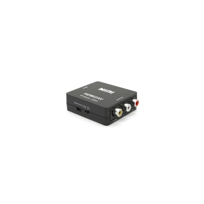 Перехідник HDMI F to 3xRCA F AV 720P/1080P black Voltronic (YT-CM-HDMI/AV-B)