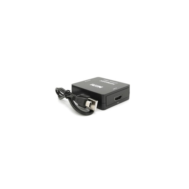 Перехідник HDMI F to 3xRCA F AV 720P/1080P black Voltronic (YT-CM-HDMI/AV-B)