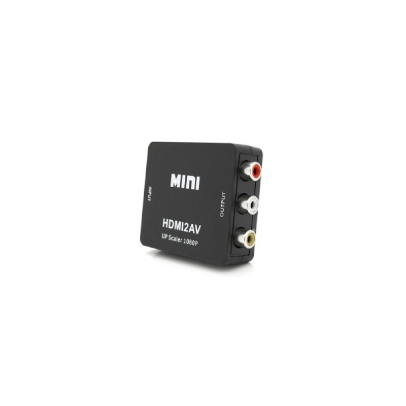 Перехідник HDMI F to 3xRCA F AV 720P/1080P black Voltronic (YT-CM-HDMI/AV-B)