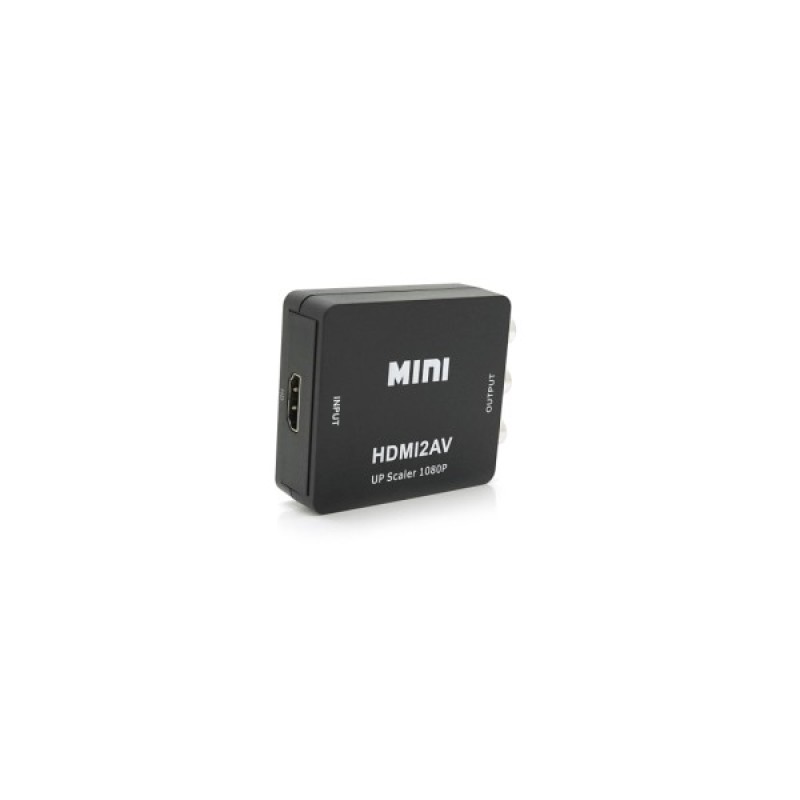Перехідник HDMI F to 3xRCA F AV 720P/1080P black Voltronic (YT-CM-HDMI/AV-B)