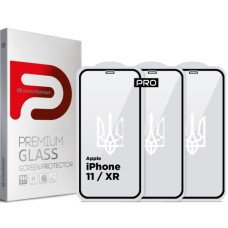 Скло захисне Armorstandart Pro 3D LE Apple iPhone 11 / XR Black 3 шт (ARM77598)