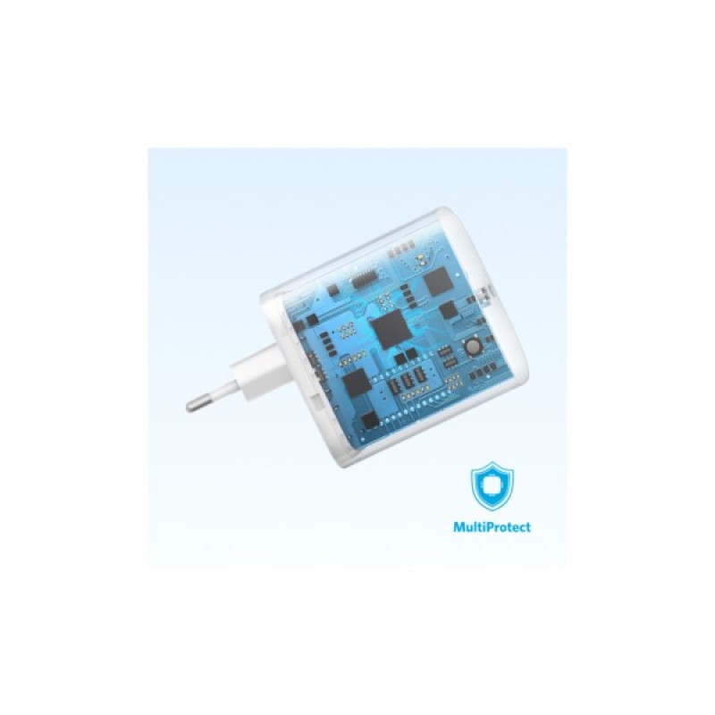 Зарядний пристрій Anker PowerPort 20W USB-C + cable USB-C White (B2347G21)