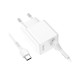 Зарядний пристрій HOCO C98A Proton USB QC3.0 + cable USB to USB-C White (6931474766878)