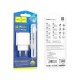 Зарядний пристрій HOCO C98A Proton USB QC3.0 + cable USB to USB-C White (6931474766878)