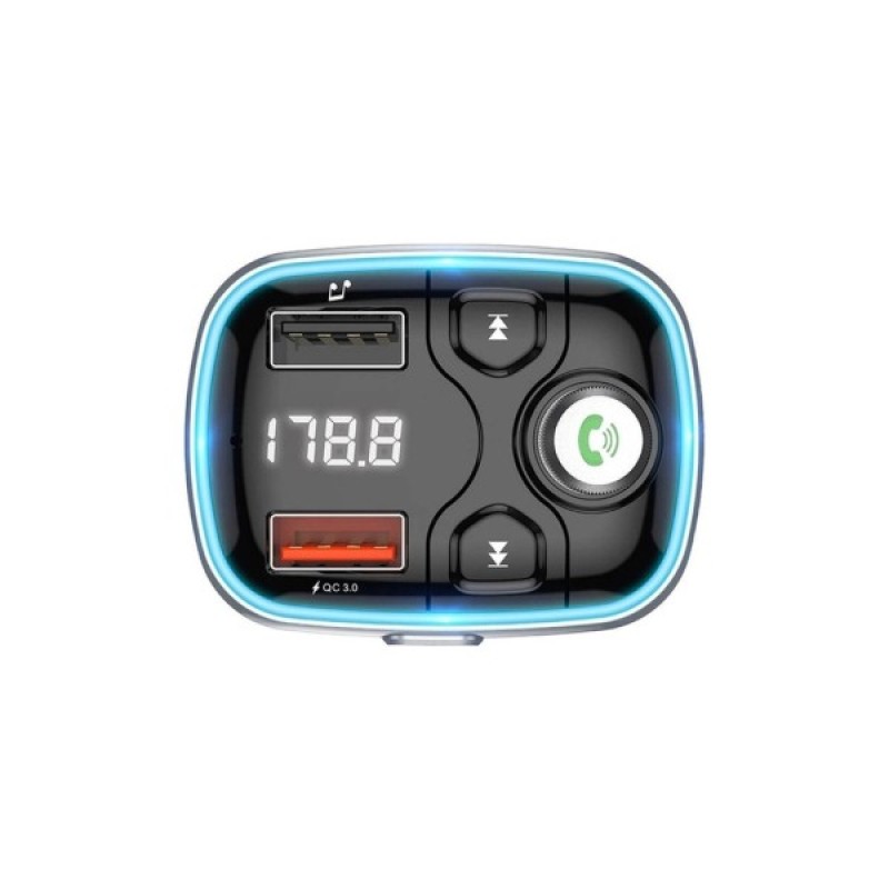 FM модулятор BOROFONE BC32, Black, Box