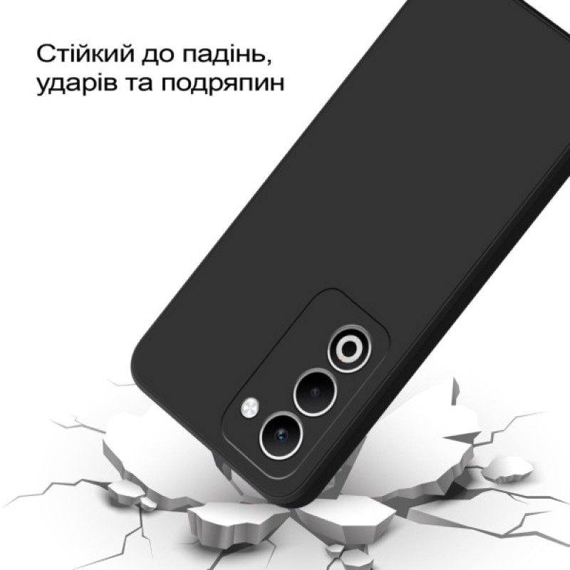 Чохол до мобільного телефона BeCover Silicone Oppo A5 2025 4G/5G Black (713790)