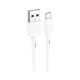 Дата кабель USB 2.0 AM to Micro 5P 1.0m 2.4A PVC X83 white HOCO (6931474770899)
