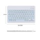Клавіатура BeCover (245х150 мм) Bluetooth UA Light Blue (713407)