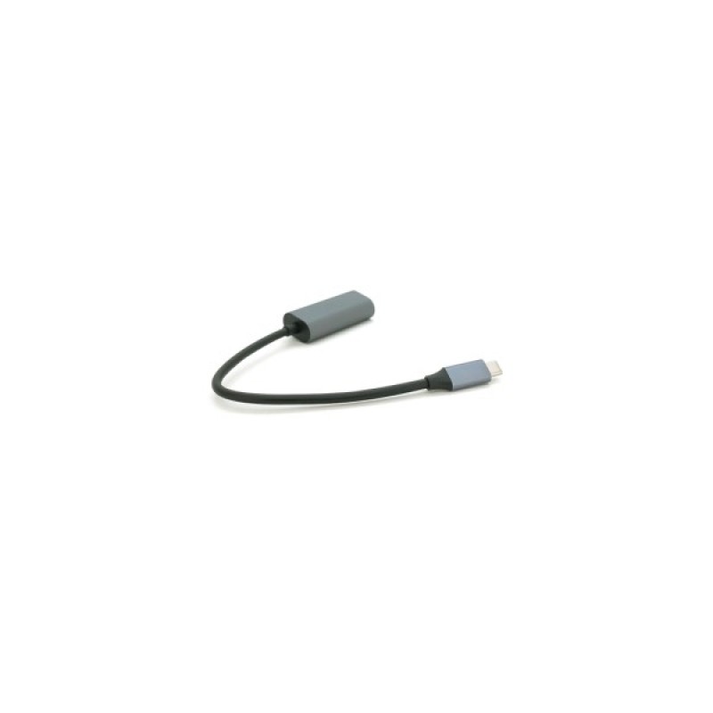 Перехідник USB-C to RJ45 0.18m 1000Mbps gray Voltronic (YT-Type-C(M)/RJ-45(F)-G/27033)