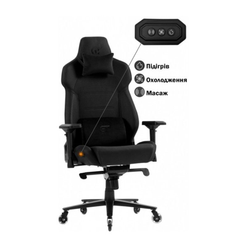 Крісло ігрове GT Racer X-8703 Black (X-8703 Fabric Black)