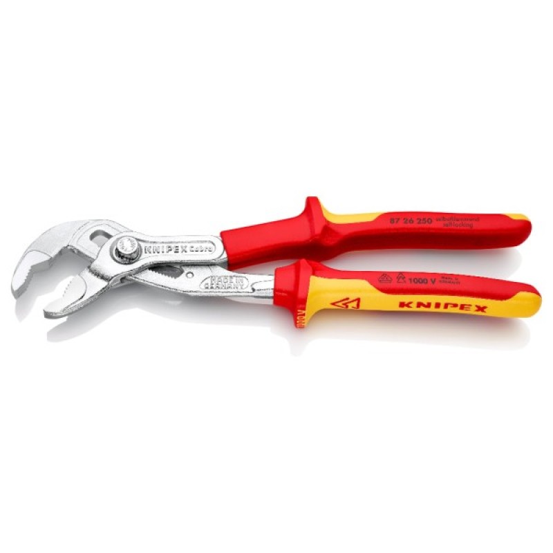 Кліщі KNIPEX сантехнічні Cobra VDE 87 26 250 (електроізольовані 1000V) (87 26 250)