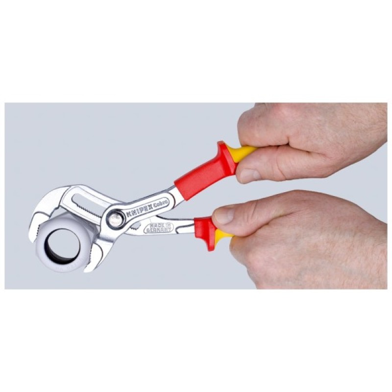 Кліщі KNIPEX сантехнічні Cobra VDE 87 26 250 (електроізольовані 1000V) (87 26 250)