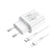 Зарядний пристрій HOCO N22 Jetta USB-C PD25W + cable USB-C to Lightning White (6931474760074)