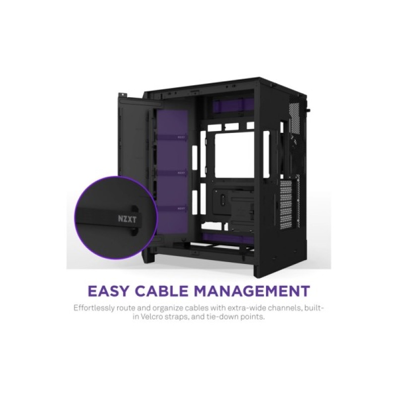 Корпус NZXT H9 Flow RGB Dual-Chamber All Black (CM-H92FB-R1)