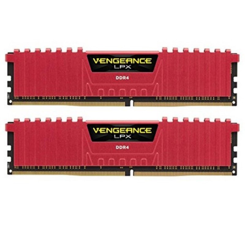 Модуль пам'яті для комп'ютера DDR4 32GB (2x16GB) 2666 MHz Vengeance LPX Red Corsair (CMK32GX4M2A2666C16R)