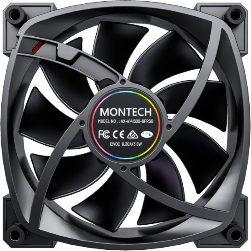 Кулер до корпусу MONTECH RX120 PWM BLACK