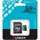 Карта пам'яті Kingston 512GB microSDXC сlass 10 UHS-I U3 V30 A2 Canvas Go Plus G4 (SDCG4/512GB)