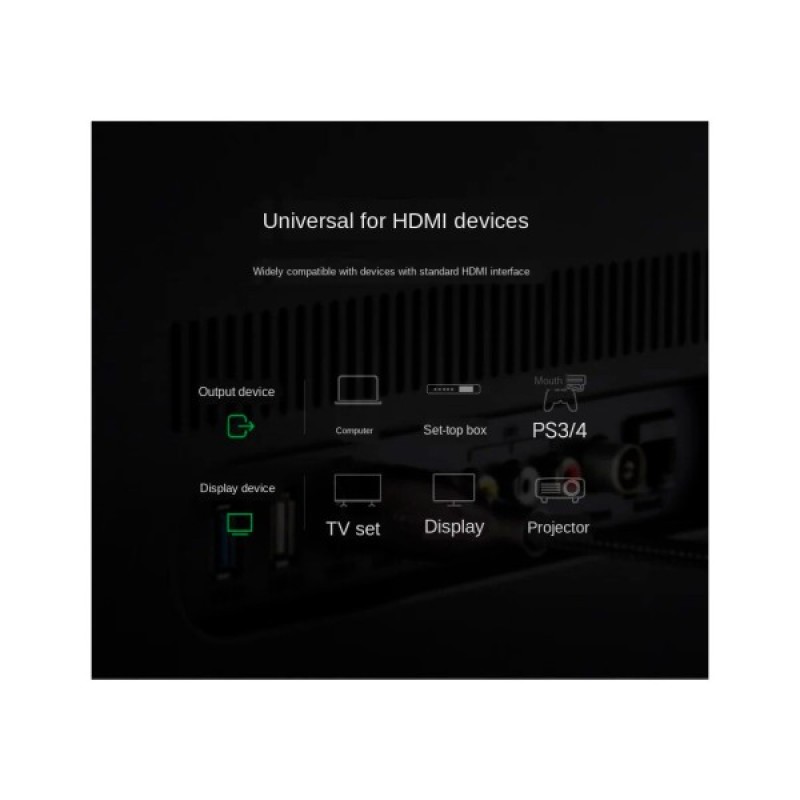 Кабель мультимедійний HDMI to HDMI 1.0m HD131 Gray Ugreen (UGR-50106)