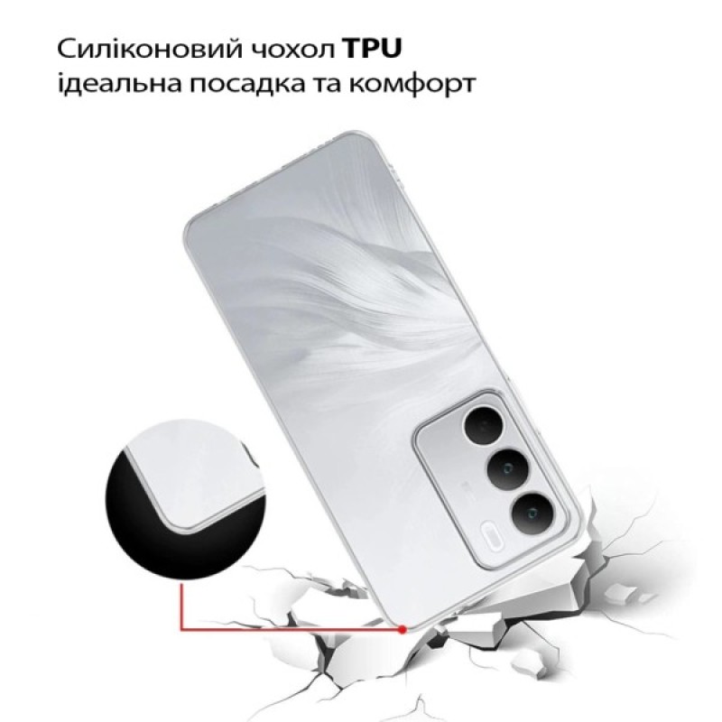 Чохол до мобільного телефона BeCover Silicone Realme C71 Transparent (713780)