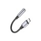 Адаптер USB-C to 3.5mm F 1.0m BV16 metal grey BOROFONE (6974443389975)