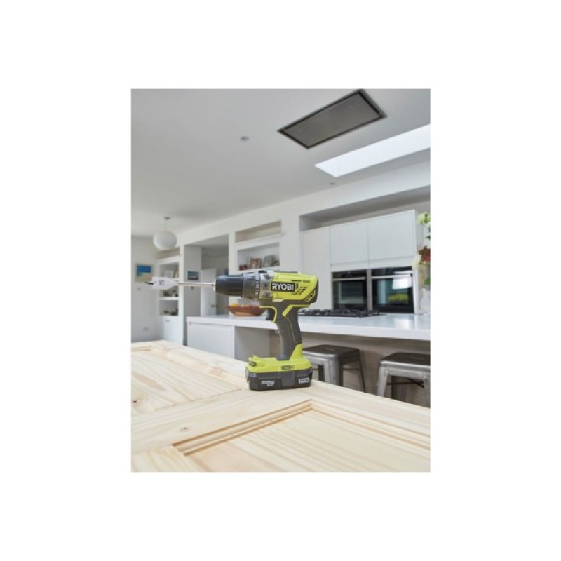 Шуруповерт Ryobi R18PD2-215G 18V, 2х1.5Ah, 40Нм, 400/1350об/хв (5133005302)