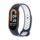 Ремінець до фітнес браслета BeCover Vents Style для Xiaomi Mi Smart Band 10 Blue-White (713632)