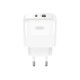 Зарядний пристрій XO L138 48W USB-C PD30W + USB-A QC18W White (L138_White)