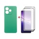 Чохол до мобільного телефона Dengos Oppo A5 Pro Case Soft + 2 Glass (Mint) (DG-CTG2P-25)