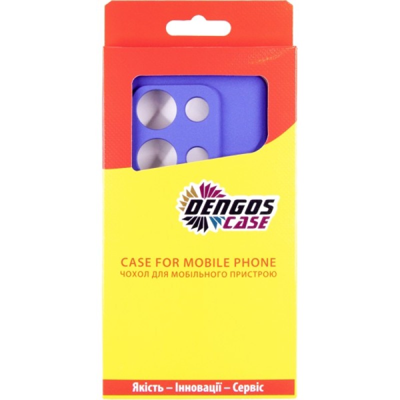 Чохол до мобільного телефона Dengos Xiaomi Redmi Note 14S Carbon + glass (Purple) (DG-KM-146)
