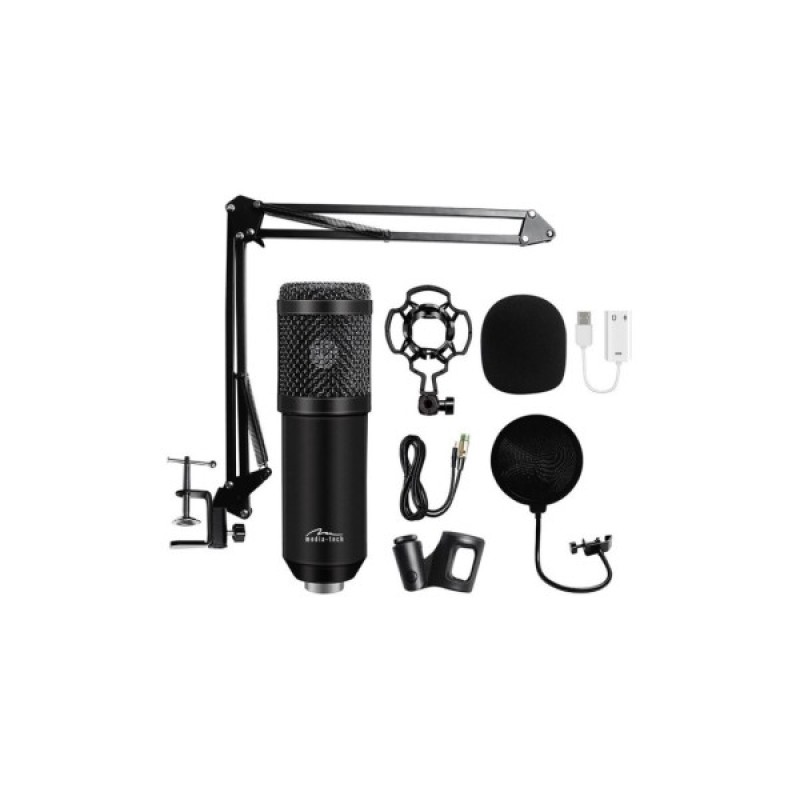 Мікрофон Media-Tech XLR USB Black (MT397K)