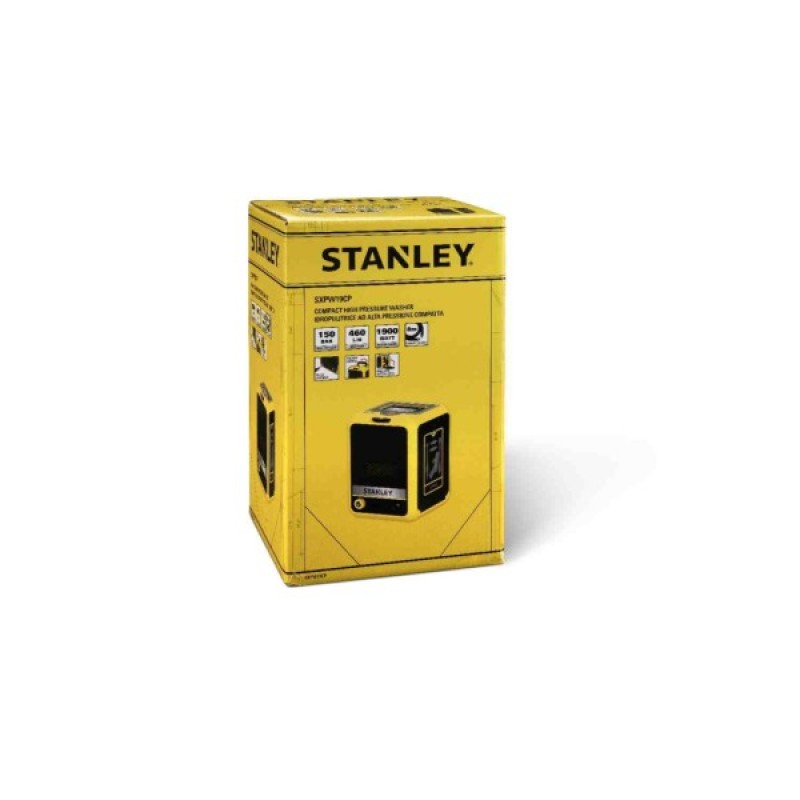 Мийка високого тиску Stanley 1.9 кВт, 150 бар, шланг 8 м (SXPW19CP-E)
