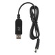 Кабель живлення Кабель USB-A > DC 5.5х2.5мм живлення 2Е 1м, 9В/1A, чорний 2E (2E-CCAD9-BK)