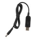 Кабель живлення Кабель USB-A > DC 5.5х2.5мм живлення 2Е 1м, 9В/1A, чорний 2E (2E-CCAD9-BK)