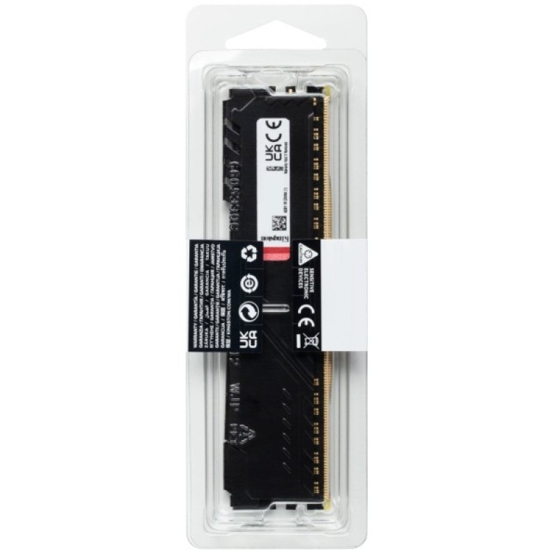 Модуль пам'яті для комп'ютера DDR4 16GB 3200 MHz Beast Black Kingston Fury (ex.HyperX) (KF432C16BB1/16WP)