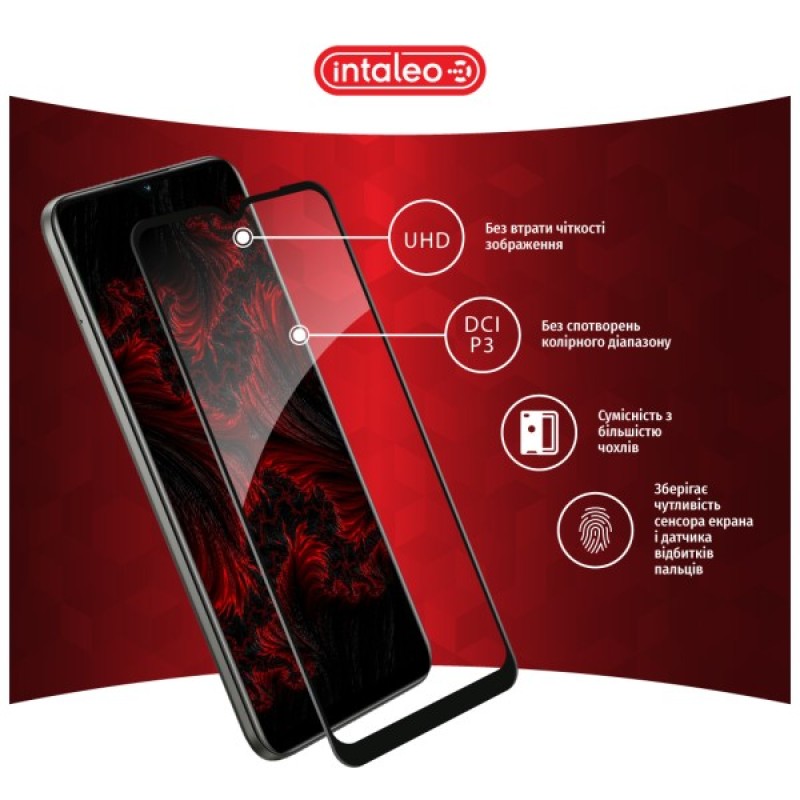 Скло захисне Intaleo Full Glue RealMe C25 Black (1283126518522)