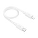 Дата кабель USB-C to Lightning 0.25m Hyper PD X96 white HOCO (6942007609371)