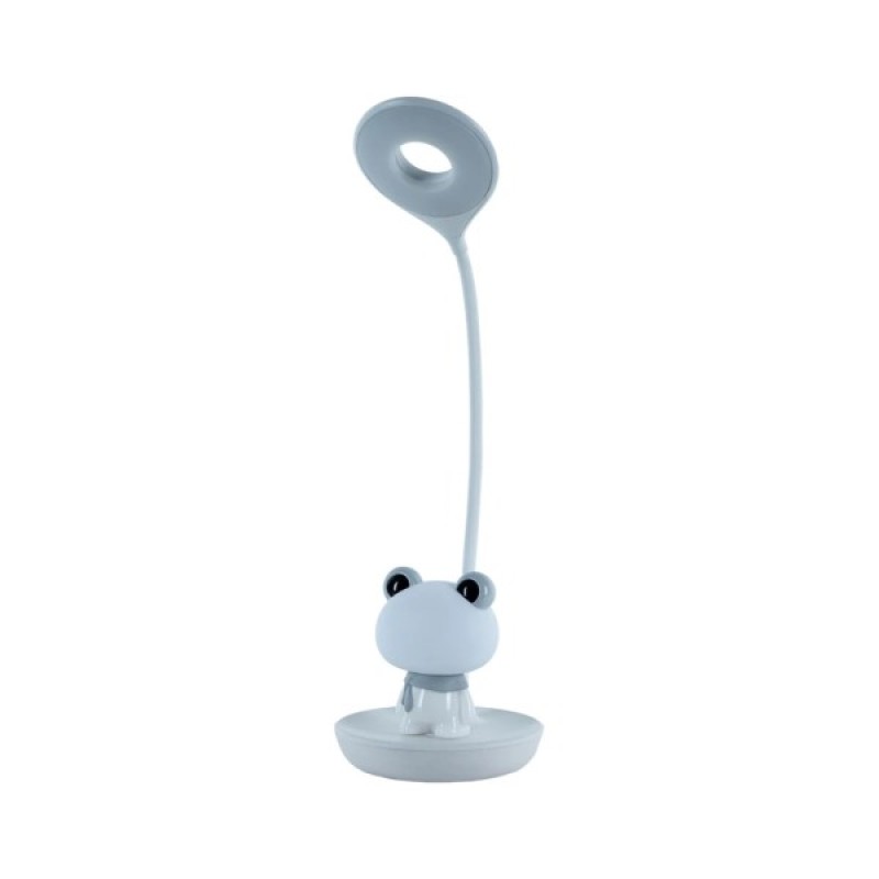 Настільна лампа Kite Froggy LED з акумулятором, біла (K24-492-3-1)