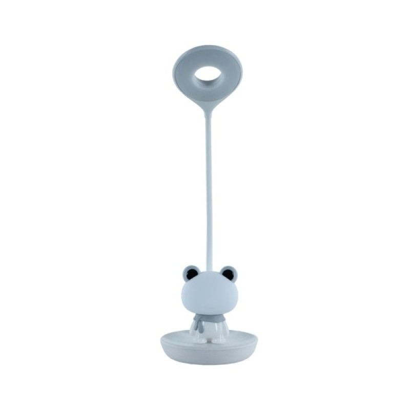 Настільна лампа Kite Froggy LED з акумулятором, біла (K24-492-3-1)